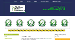 Desktop Screenshot of michsafetyconference.org